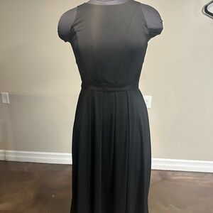 Ashley Graham Black Backless Dress